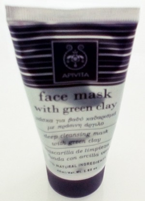 Apivita face mask with green clay (μάσκα για βαθύ καθαρισμό με πράσινη άργιλο)