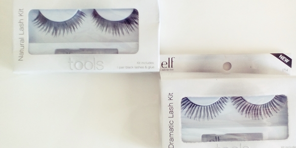 E.L.F. Cosmetics, Natural Lash Kit, Black, 1 Pair Black Lashes & Glue και E.L.F. Cosmetics, Dramatic Lash Kit, 1 Pair Lashes & Glue