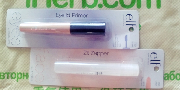 E.L.F. Cosmetics, Eyelid Primer, Sheer (5 ml) και E.L.F. Cosmetics, Zit Zapper (6 ml)