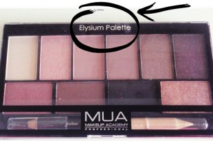 MUA Elysium παλέτα σκιών κριτική (review + swatches)