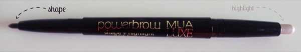 MUA Luxe Power Brow - Μολύβι φρυδιών (shape + highlight)