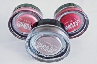 Maybelline Color Tatoos 24HR review - Κρεμώδεις σκιές ματιών