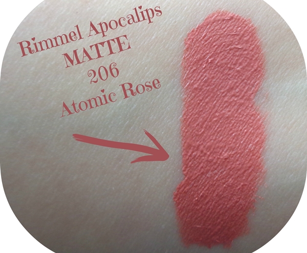 Rimmel Apocalips Matte υγρά κραγιόν review - Atomic Rose