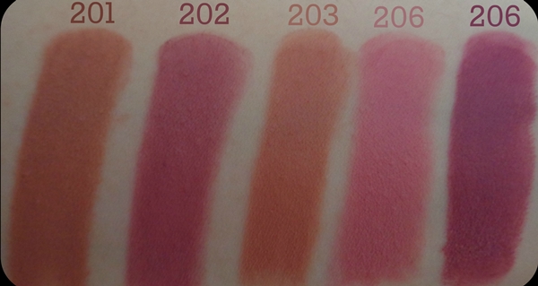 Lovie Matte lipsticks + swatches - Ματ κραγιόν της Lovie