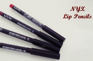NYX μολύβια χειλιών review + swatches (lipliner pencils)
