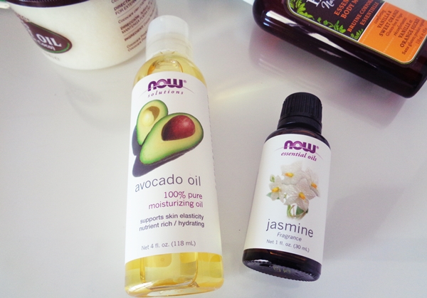 Now Foods, Solutions, Avocado Oil (118 ml) και Now Foods, Essential Oils, Jasmine (30 ml) iherb