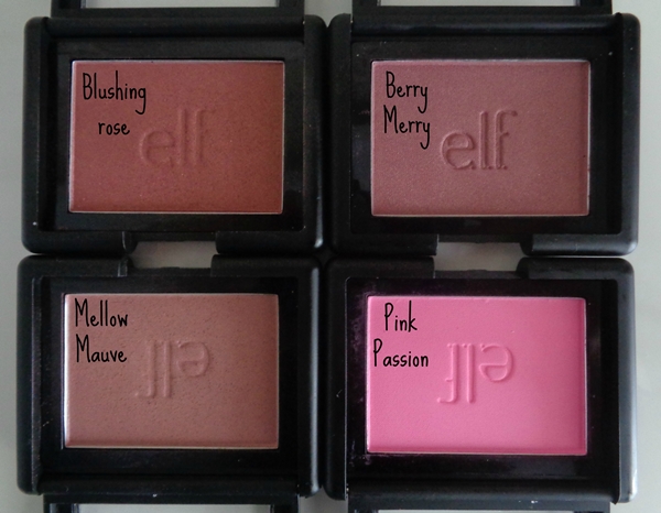 E.l.f. studio line ρουζ κριτική + swatches (e.l.f. blushes review) 