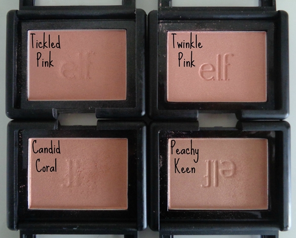 E.l.f. studio line ρουζ κριτική + swatches (e.l.f. blushes review)