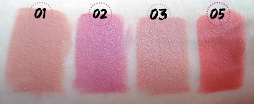 golden rose lipsticks swatches 1 2 3 5