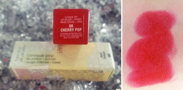Clinique pop lip color + primer - 08 Cherry pop swatch