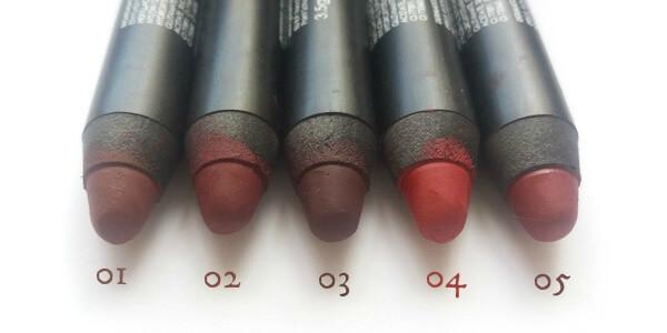 Κραγιόν Golden Rose Matte Lipstick Crayons (review & swatches) 01 02 03 04 05