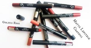 Κραγιόν Golden Rose Matte Lipstick Crayons (review & swatches)