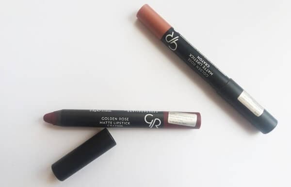 Κραγιόν Golden Rose Matte Lipstick Crayons (review & swatches)