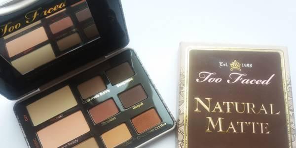 Too Faced Natural Matte Palette - Παλέτα με γήινες ματ σκιές