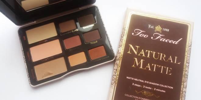 Too Faced Natural Matte Palette - Παλέτα με γήινες ματ σκιές