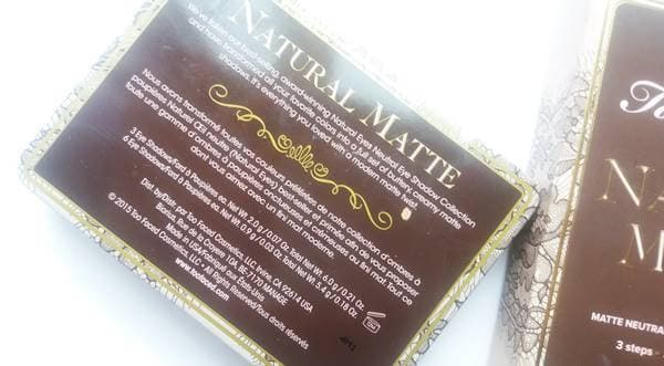 Too Faced Natural Matte Palette - Παλέτα με γήινες ματ σκιές