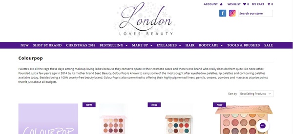 colourpop in london loves beauty